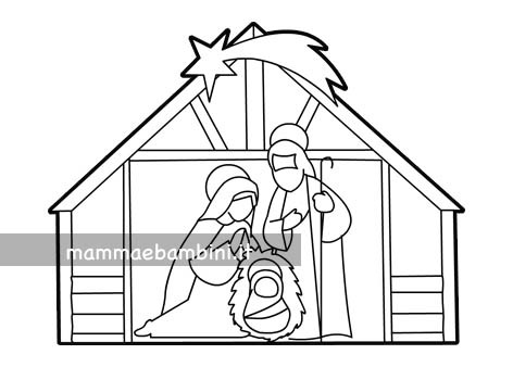 Presepe disegno da stampare 1 presepe disegno1