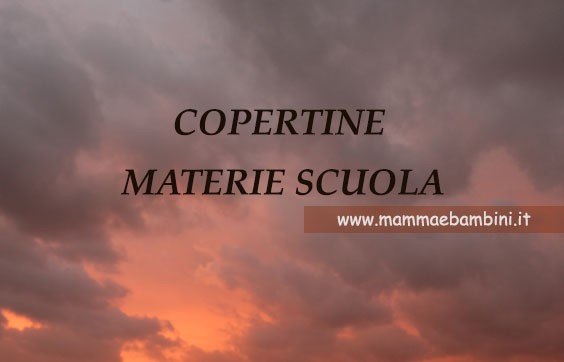 copertine materie scuola