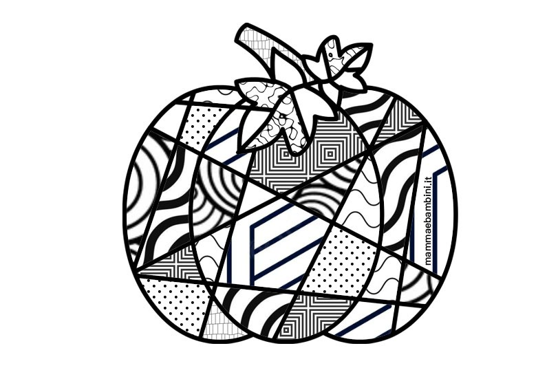 Zucca disegno 1 zucca astratta