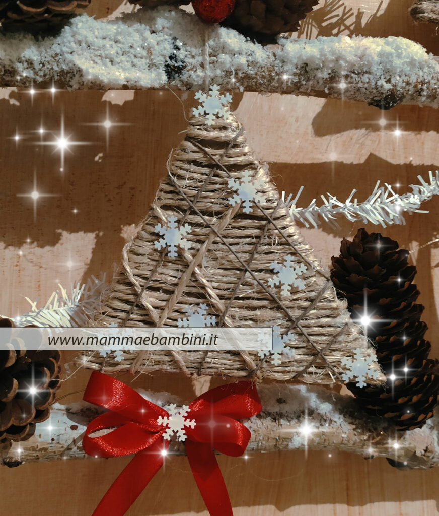 Decorazioni natalizie con spago 10 alberelli natale con spago fai da te