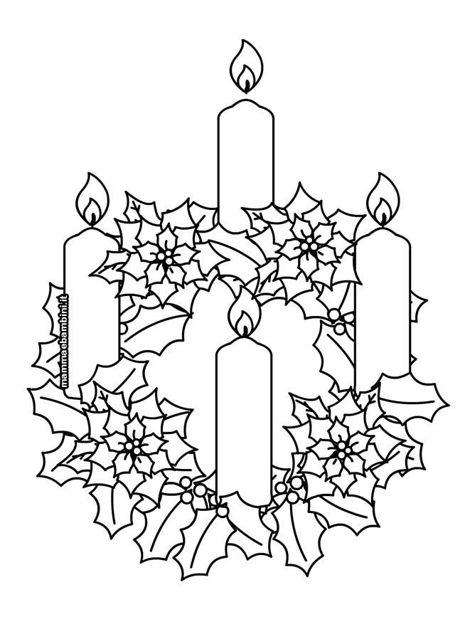 Corona dell'Avvento 1 corona avvento disegno