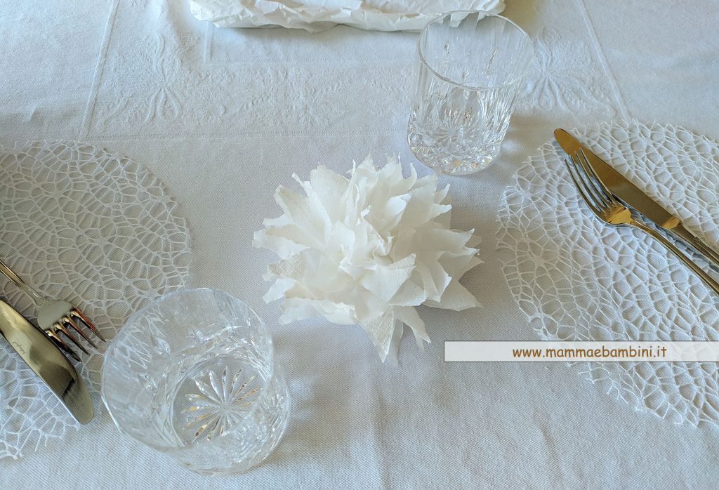 Tavola colore bianco per le feste 1 decorazione tavola colre bianco