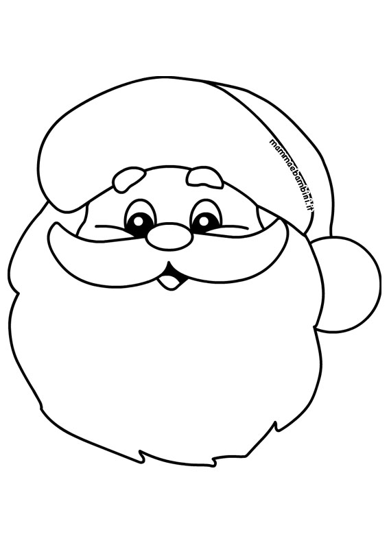 Babbo Natale da colorare 1 disegno babbo natale 2