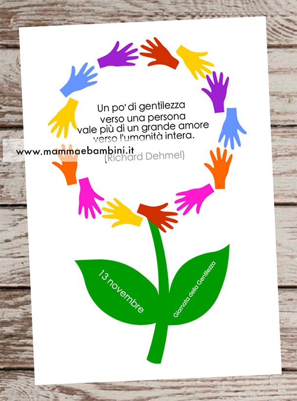 Fiore della gentilezza 1 fiore giornata gentilezza