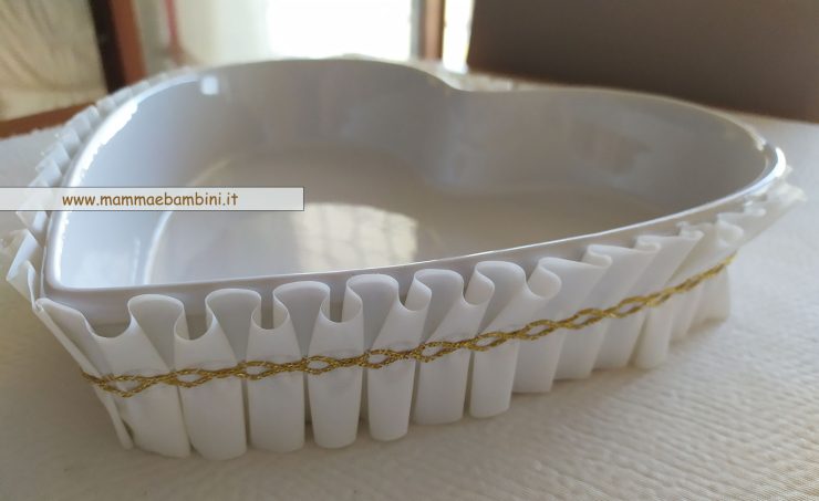 TORTA SCANALATA A Forma di Cuore Stampo Scanalato Stampo per Torta A