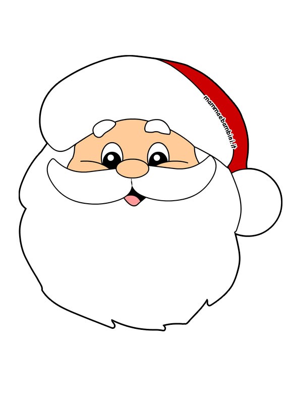 Immagini Babbo Natale da stampare 1 immagini babbo natale