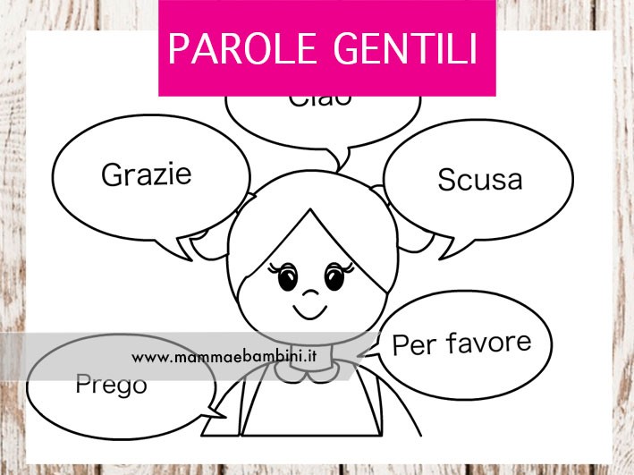 Parole gentili Scuola Primaria 1 parole gentili primaria