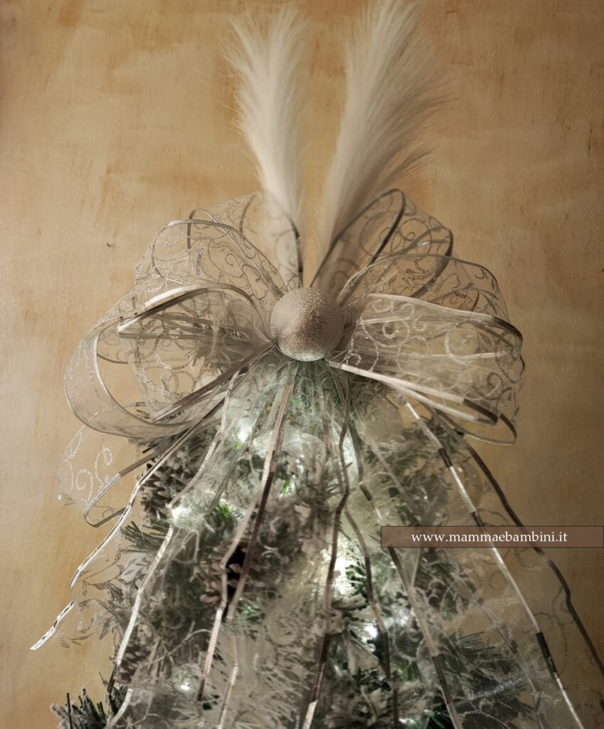 Decorazione albero di natale tra stile nordico e shabby chic 9 puntale albero shabby chic