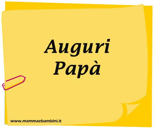 auguri papa