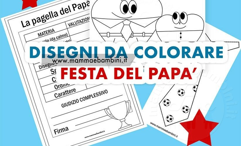 disegni festa papa