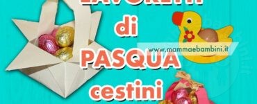 lavoretti pasqua cestini
