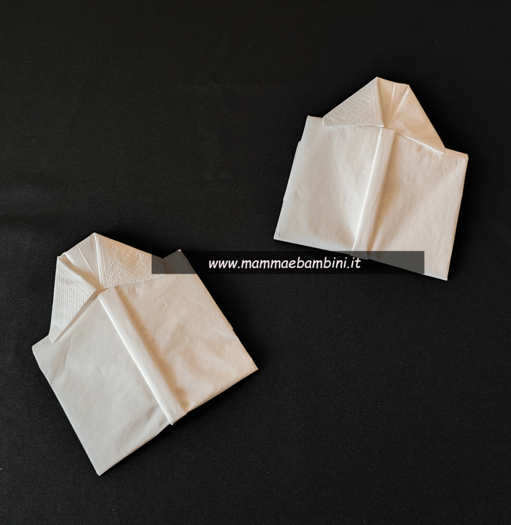 Come piegare tovagliolo a camicia 13 TOVAGLIOLI PIEGATI A CAMICIA