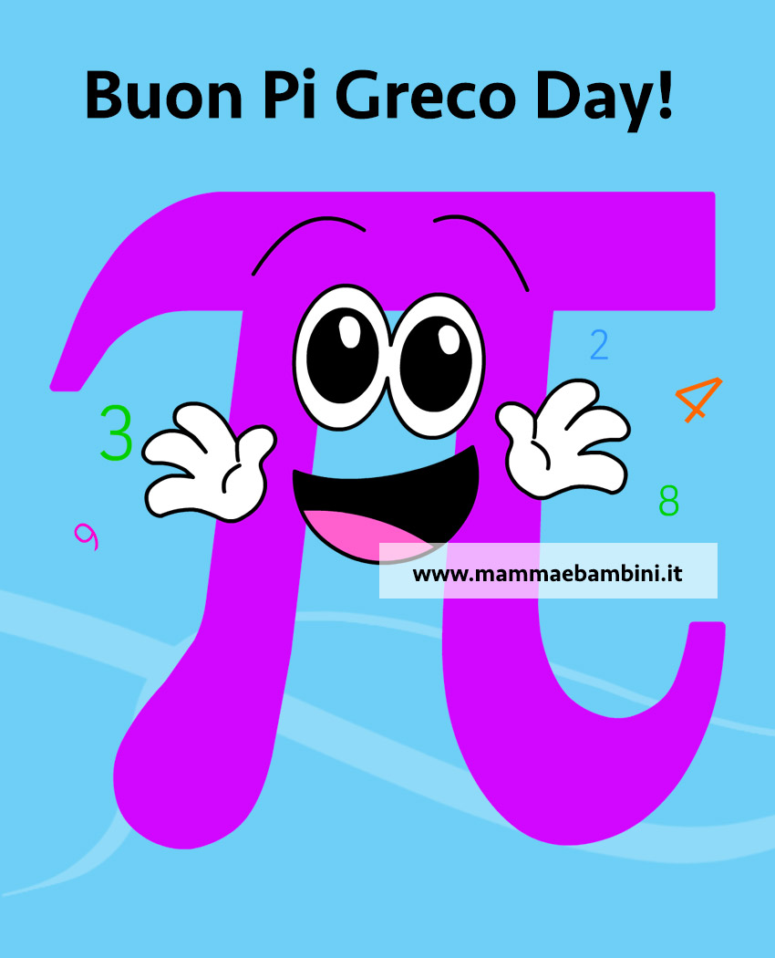 Buon Pi Greco Day Mamma e Bambini