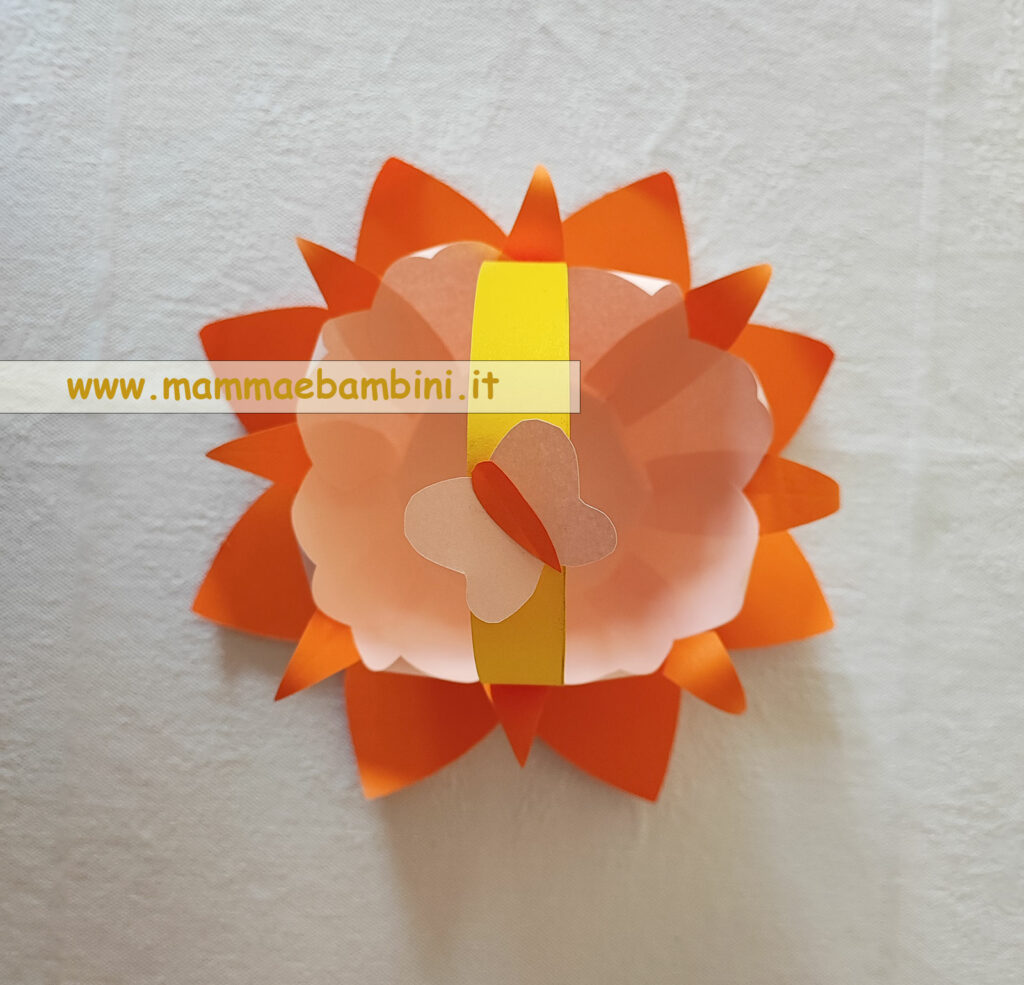 Cestini di carta decorazioni per Pasqua 4 cestino carta a fiore
