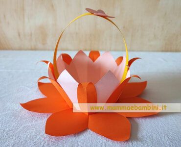 cestino pasqua a fiore