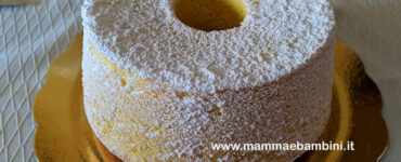 chiffon cake classica con zucchero a velo