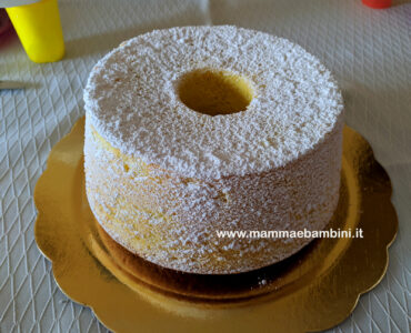 chiffon cake classica con zucchero a velo