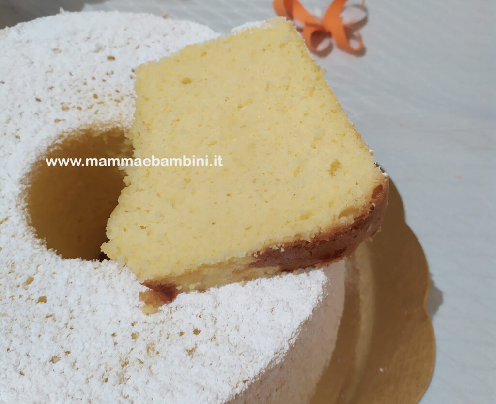 Ricetta Chiffon cake classica 6 chiffon cake fetta tagliata