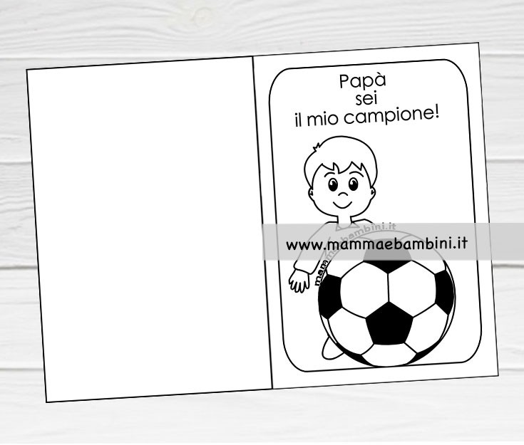 Biglietto per il papà da colorare 1 festa papa biglietto