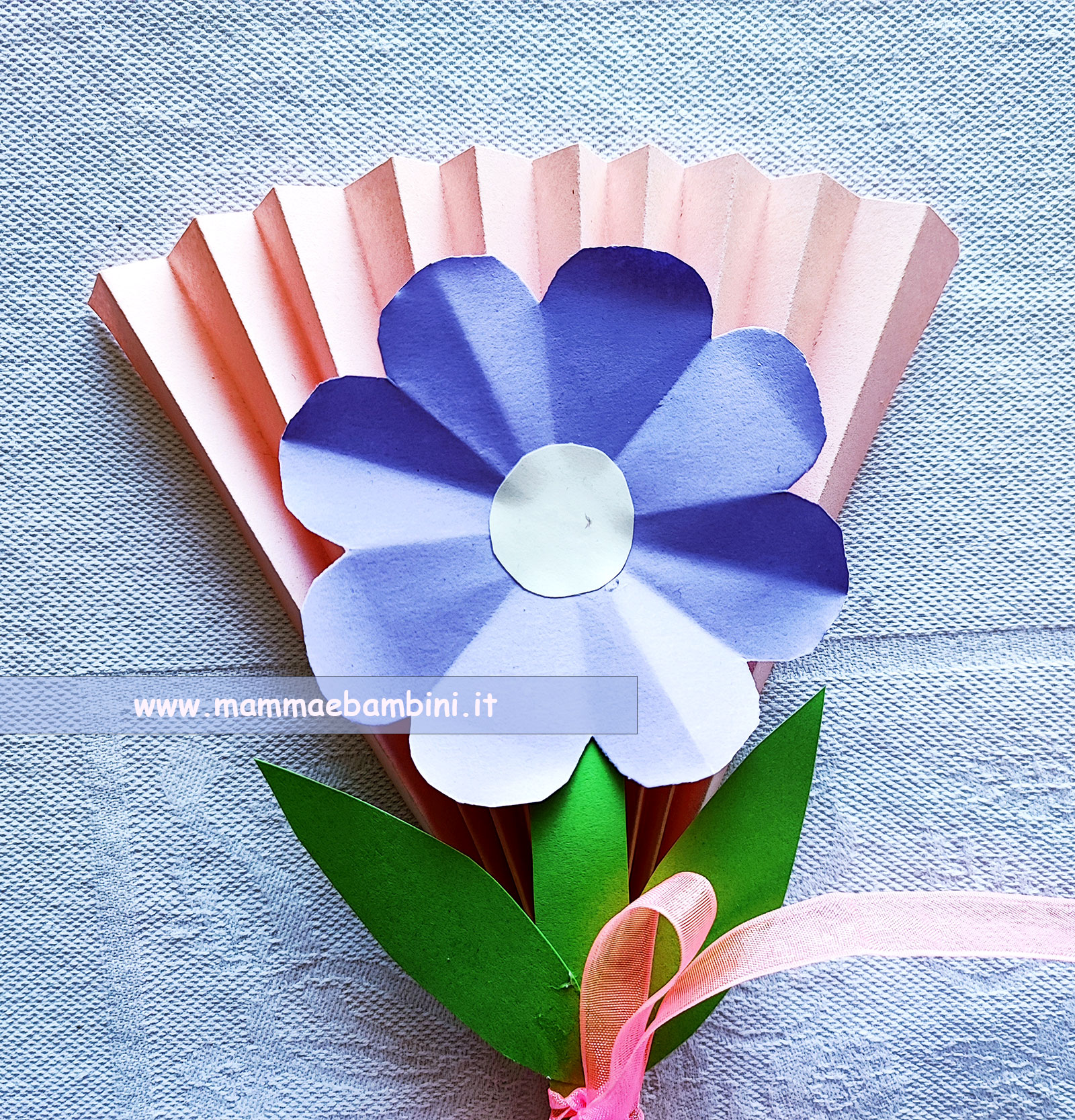 fiori con fazzoletti di carta