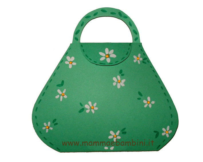 lavoretto borsa verde