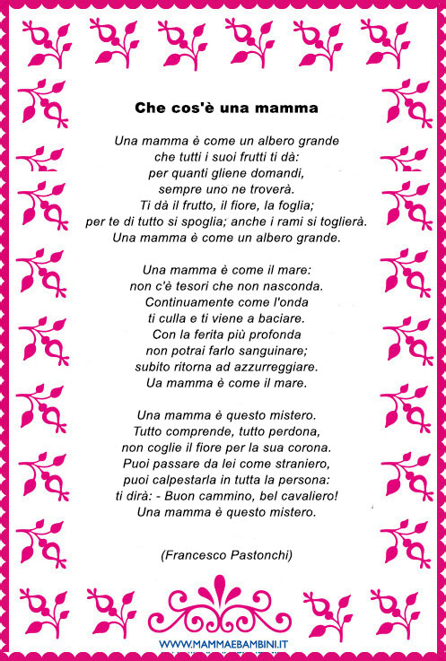 poesia mamma