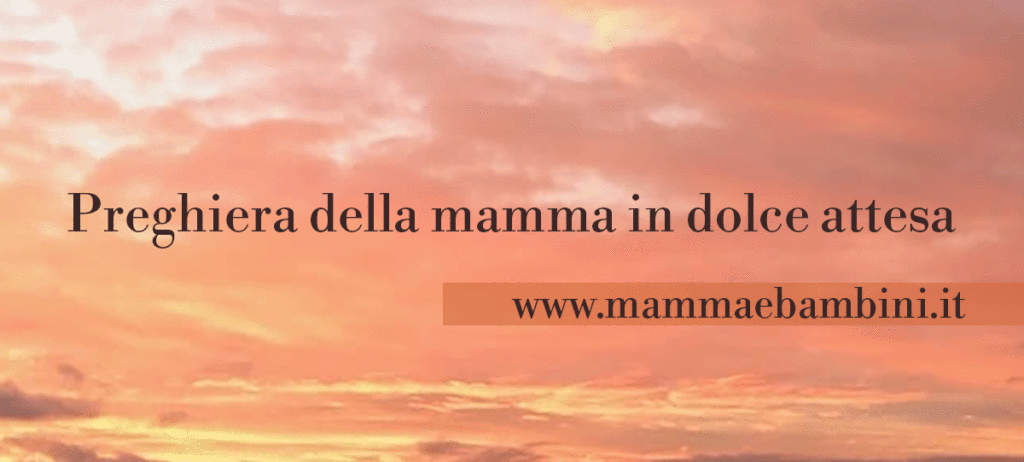 preghiera della mamma