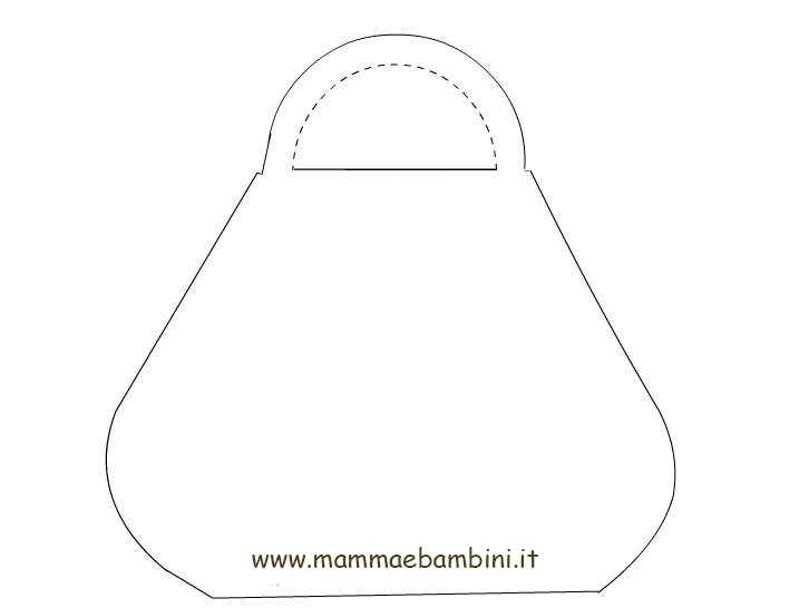 sagoma borsa verde