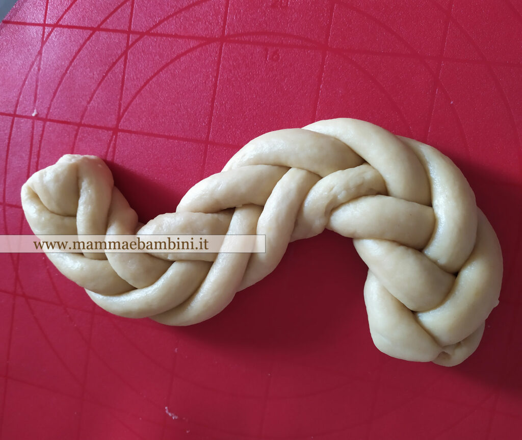Tutorial treccia a 6 fili 9 biscotti calabresi pasqua 8