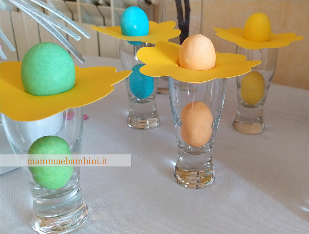 Segnaposto facile a fiore 2 segnaposti per pasqua