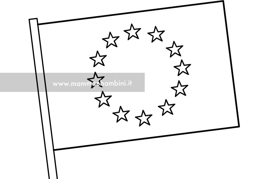 bandiera europea disegno