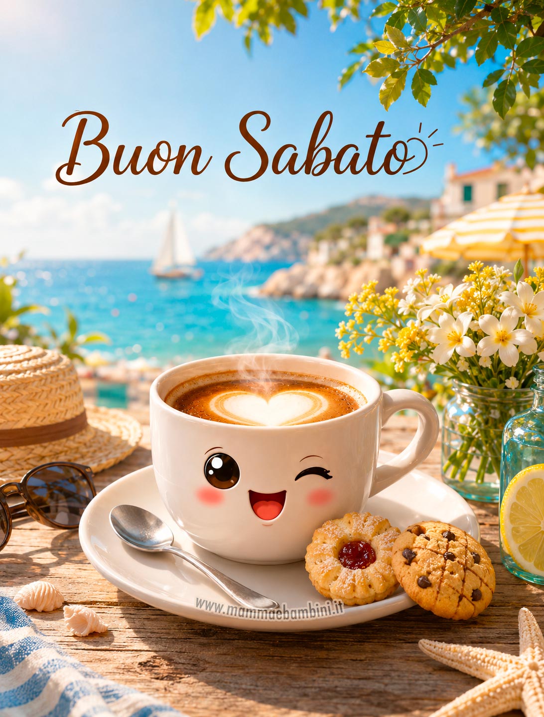 Buon sabato con caffè 2 Buon sabato con caffè e biscotti