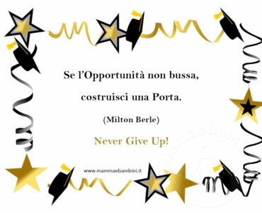 frase incoraggiamento never give up
