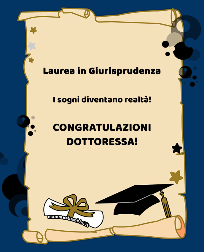 CONGRATILAZIONI dottoressa giurisprudenza