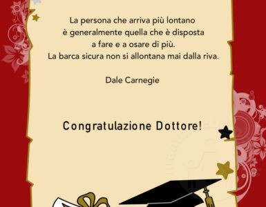 biglietto laurea stile pergamena