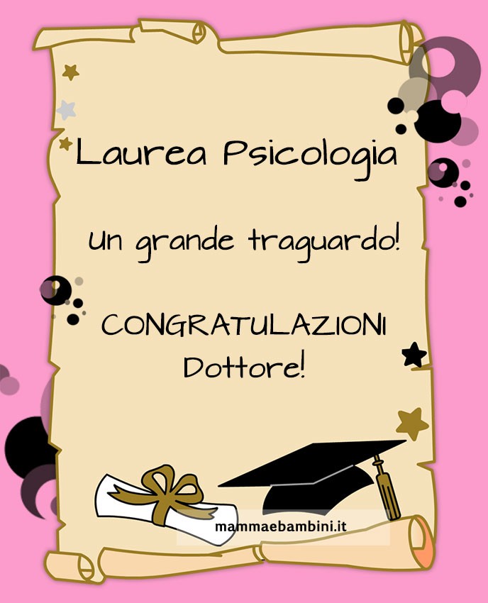 congratulazioni Psicologia