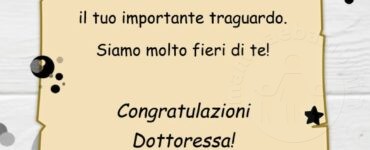 congratulazioni laurea figlia