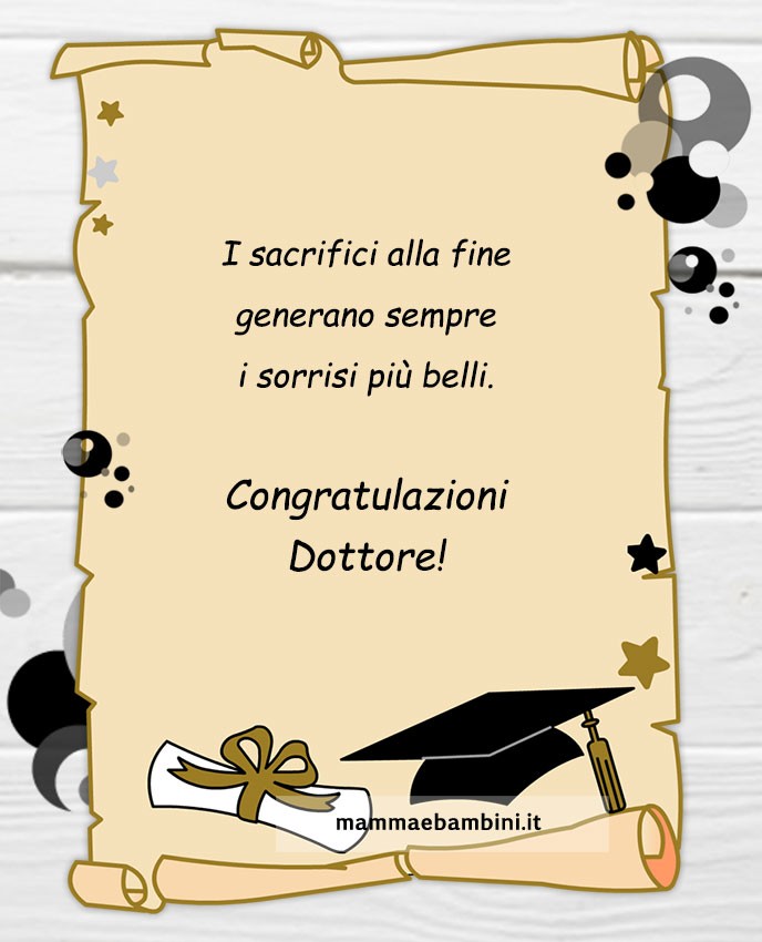 congratulazioni laurea