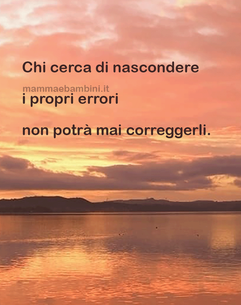 frase nascondere errori