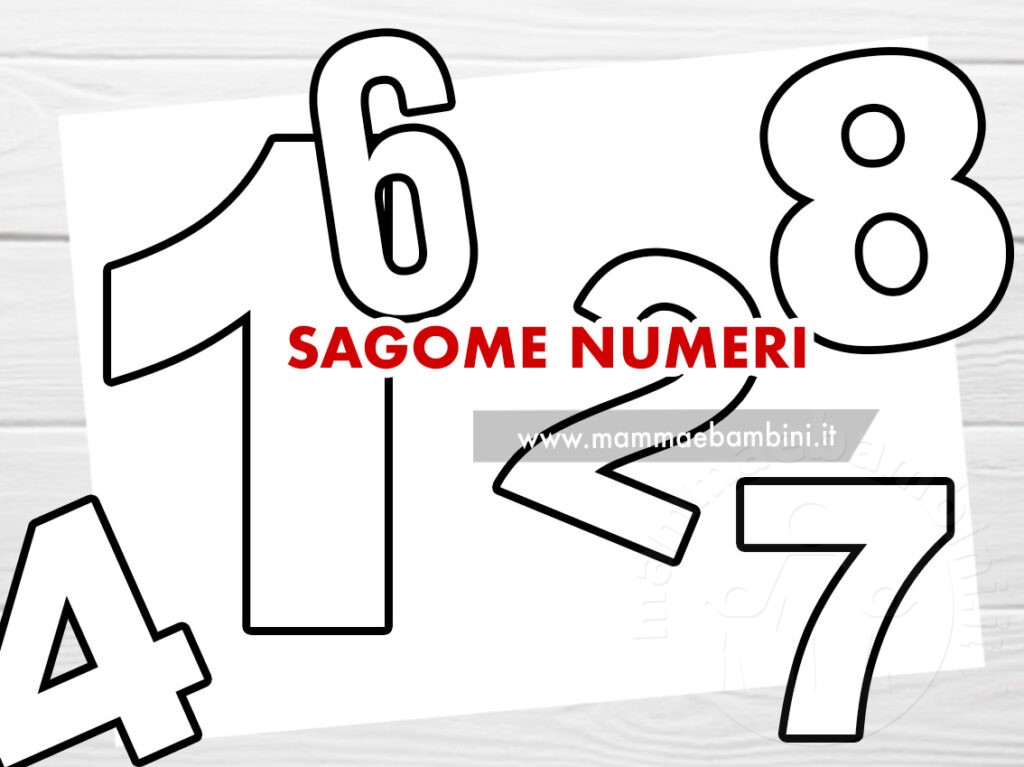 sagome numeri