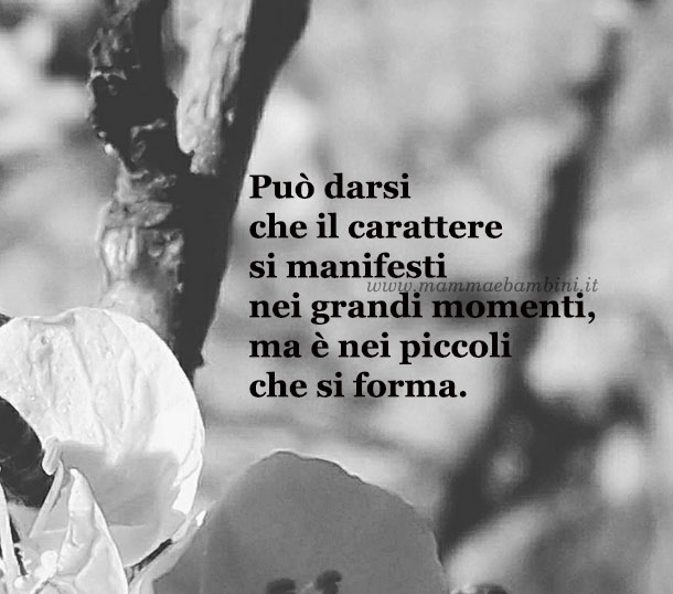 frase carattere