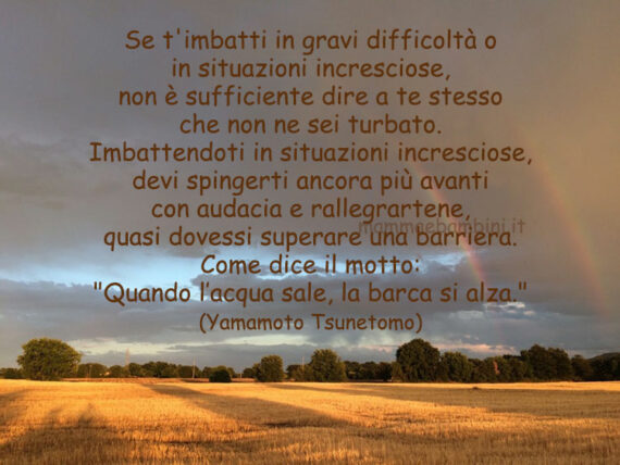 Frase del giorno 28 ottobre sulle difficolta' - Mamma e Bambini