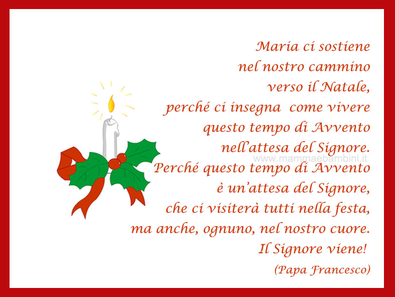 Frase del giorno 29 novembre sull'Avvento 1 frase avvento