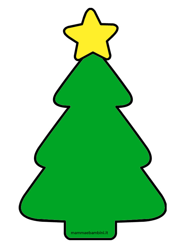 albero natale con stella