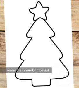 cartamodello albero natale