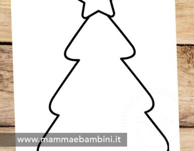 cartamodello albero natale