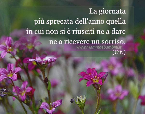 Frase del giorno 16 gennaio sul sorriso 1 frase sorriso
