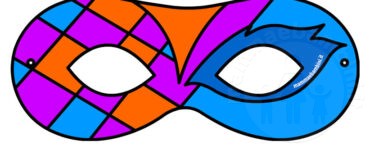 maschera carnevale colorata