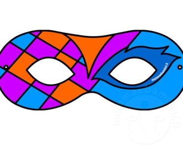 maschera carnevale colorata