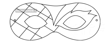 maschera carnevale disegno